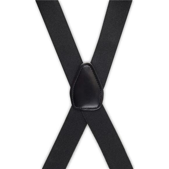 Men's Solid Adjustable Suspenders Classic Clip On Formal Dress Pants Braces - Picture 2 of 6